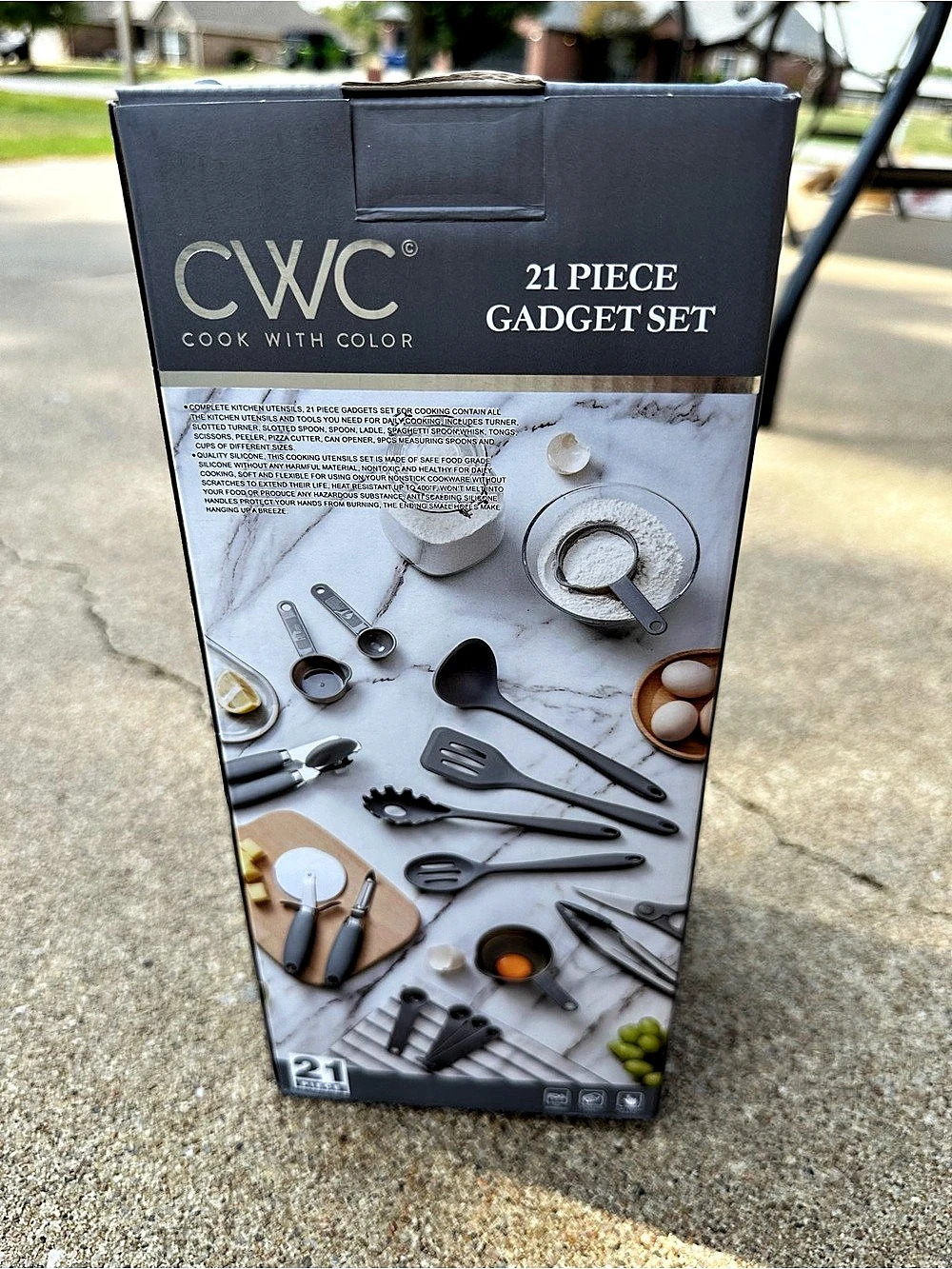 CWC 21 Piece Gadget Set Kitchen Tool Set NWT in grey
